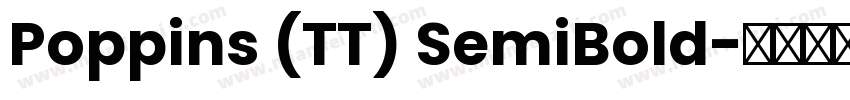Poppins (TT) SemiBold字体转换